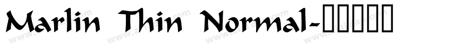 Marlin Thin Normal字体转换